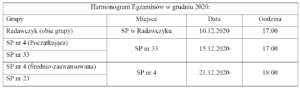 Egzaminy na stopnie uczniowskie KYU – Grudzień 2020